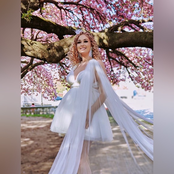 Simple wedding dress,Classic wedding dress,Wedding dress for mother and daughter - Picture 5 of 17